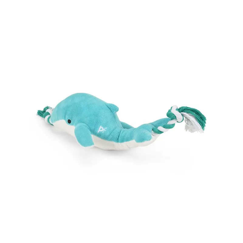 Petface Whale Plush and Rope Dog Toy-1
