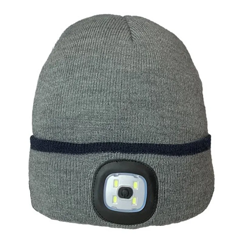Platinum Classic LED Beanie Adults in Grey
