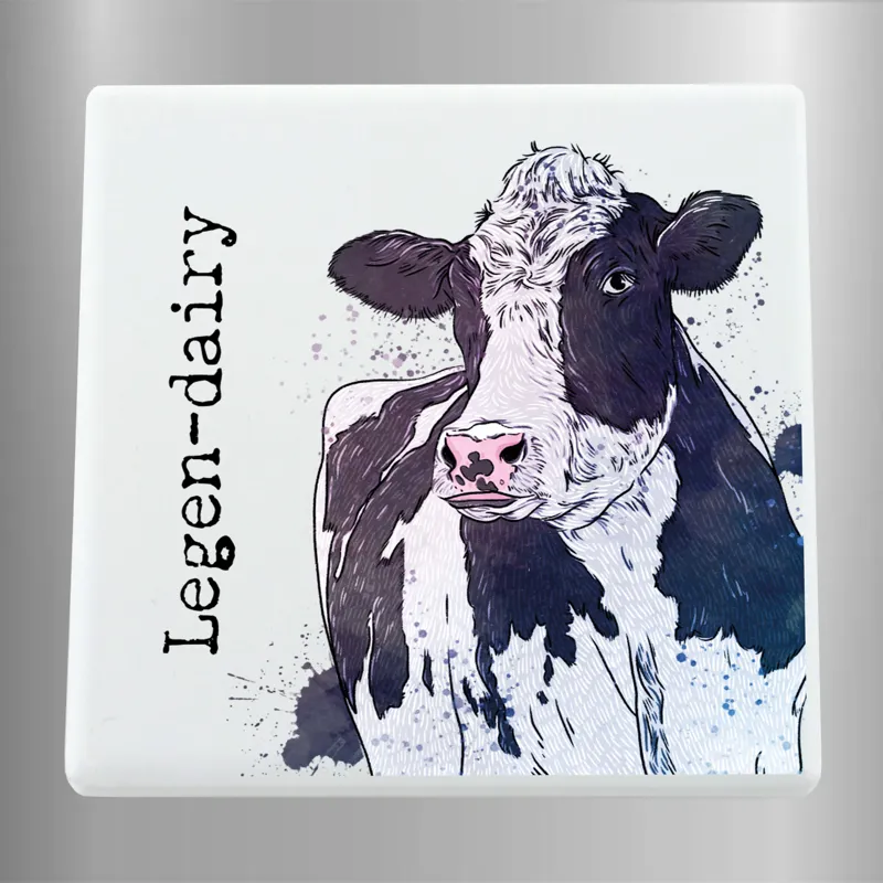 Platinum Legendairy Square Ceramic Magnet