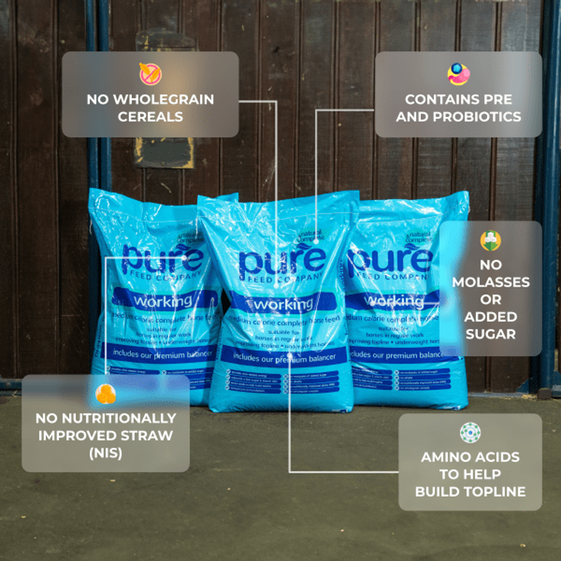 Pure Working Horse Feed 15kg-1
