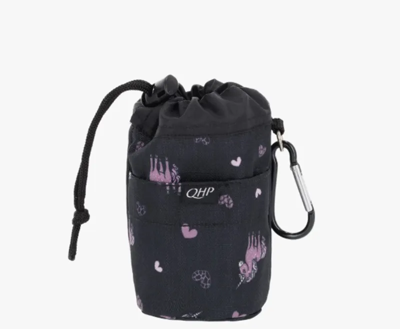 QHP Lize Treat Bag in Black and Violet