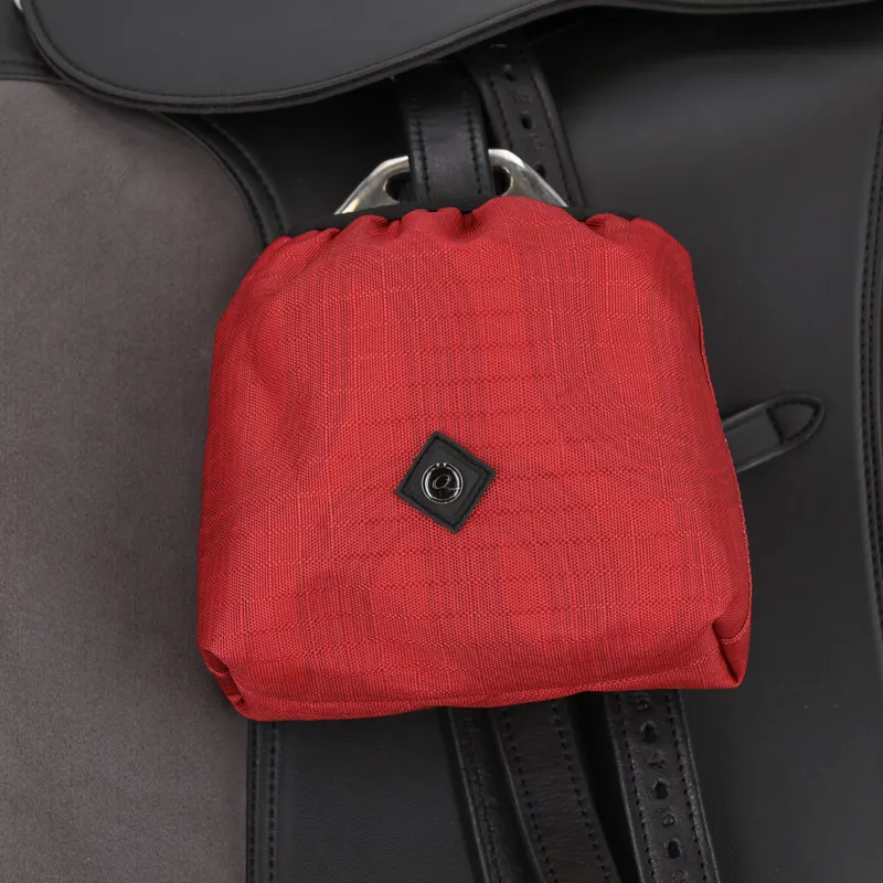 QHP Stirrup Covers in Sunset Red-1