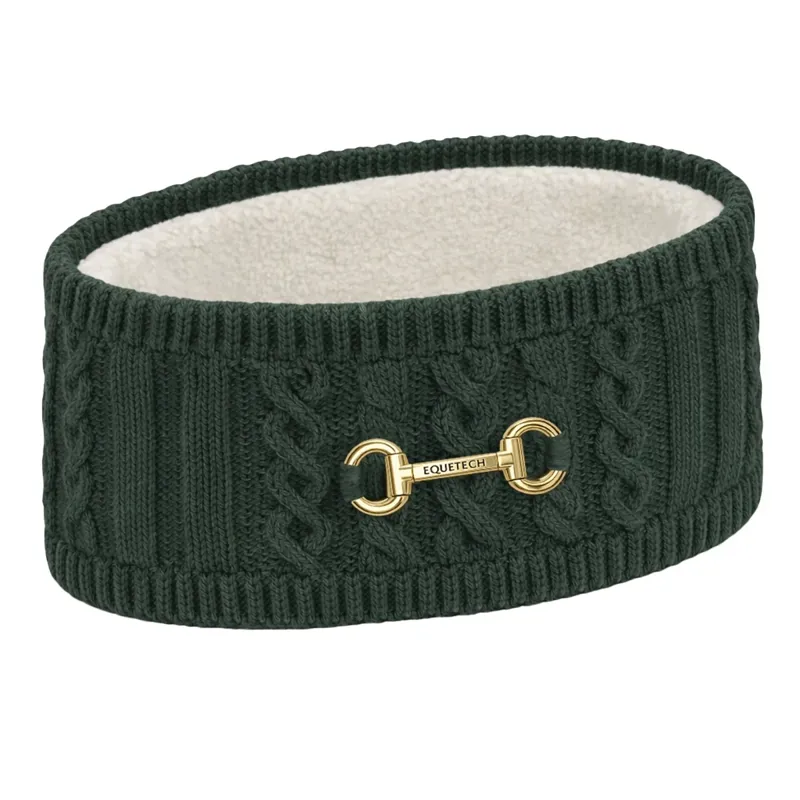 Equetech Reknit Cable Bit Knit Headband in Alpine-1