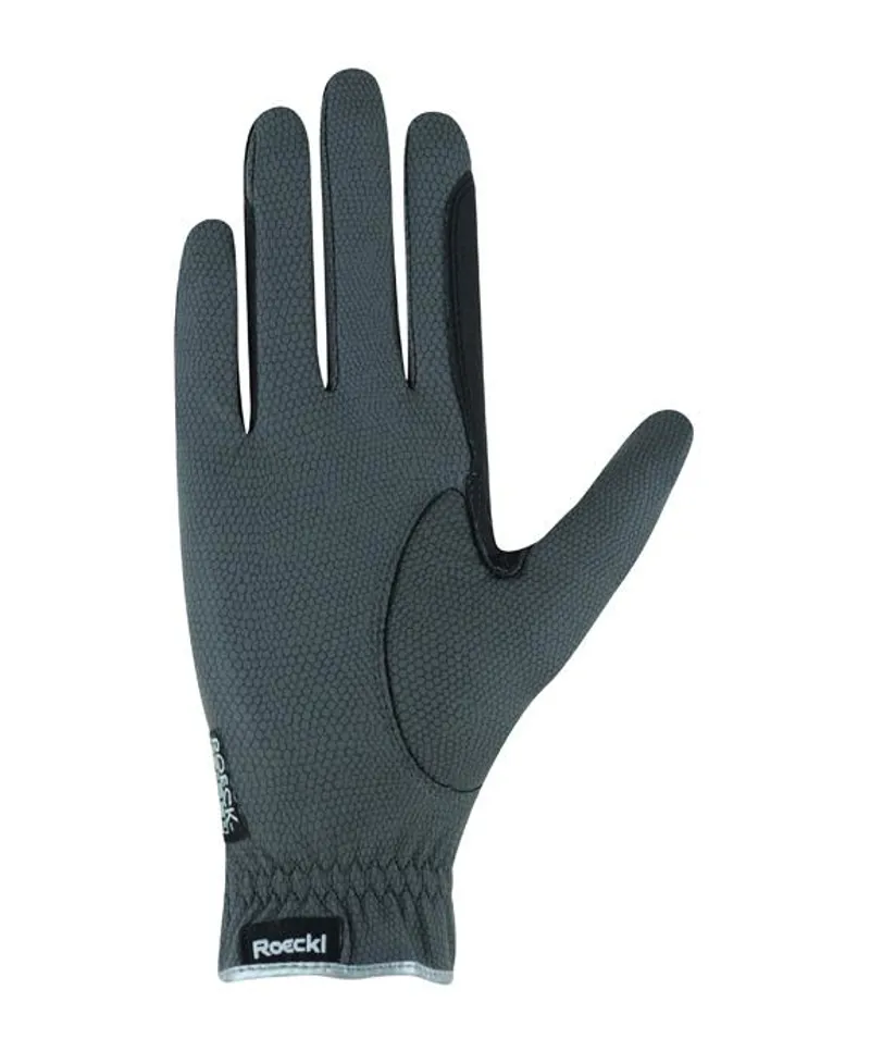 Roeckl Malta Winter Riding Gloves in Anthracite and Silver-1