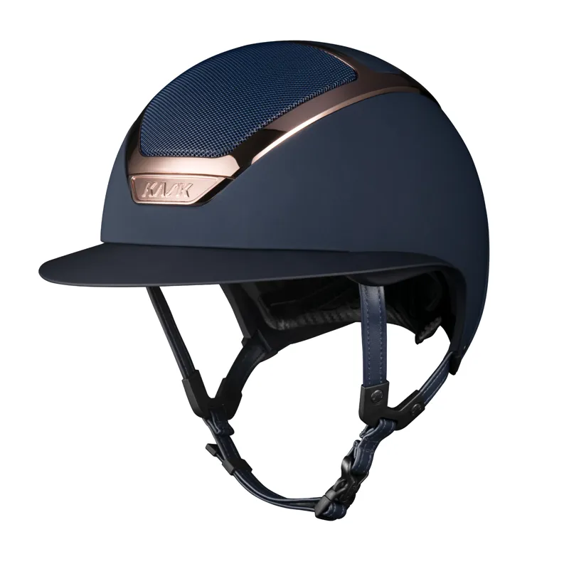 Kask Star Lady Riding Hat in Chrome Navy with Everyrose