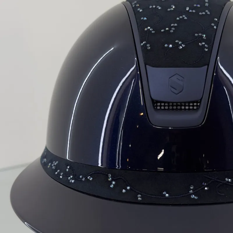 Samshield Miss 2.0 Glossy Blue with Crystal Leaf Blue-2