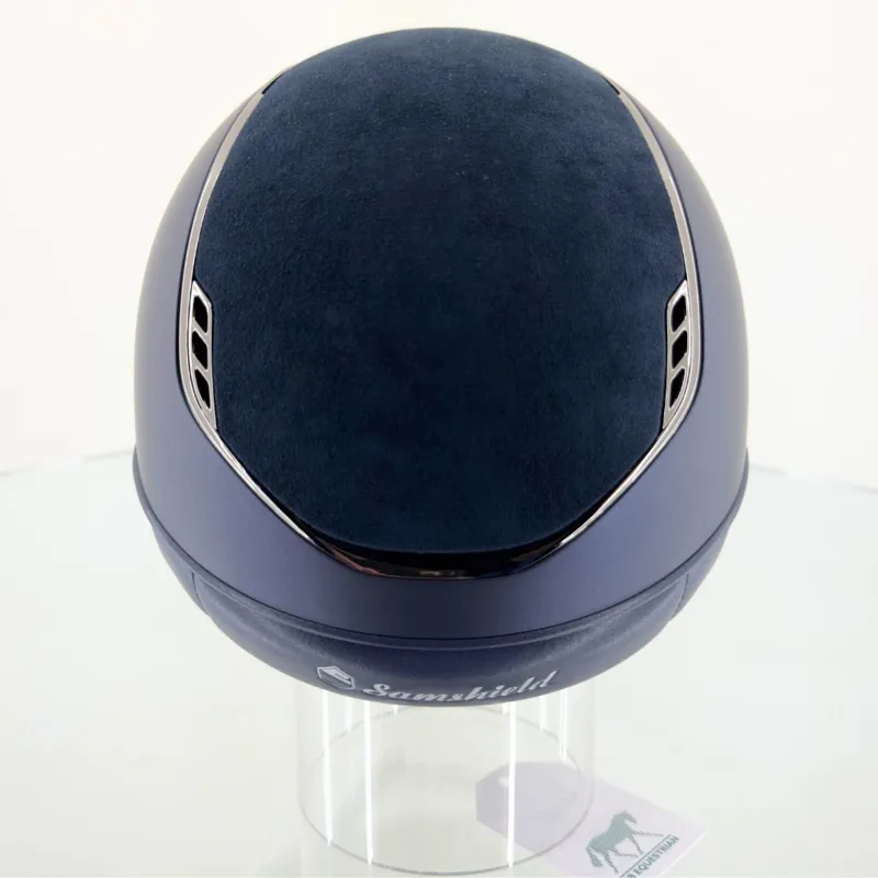 Samshield Miss 2.0 Matt Blue with Alcantara Blue and 5 Swarovski Crystals-2