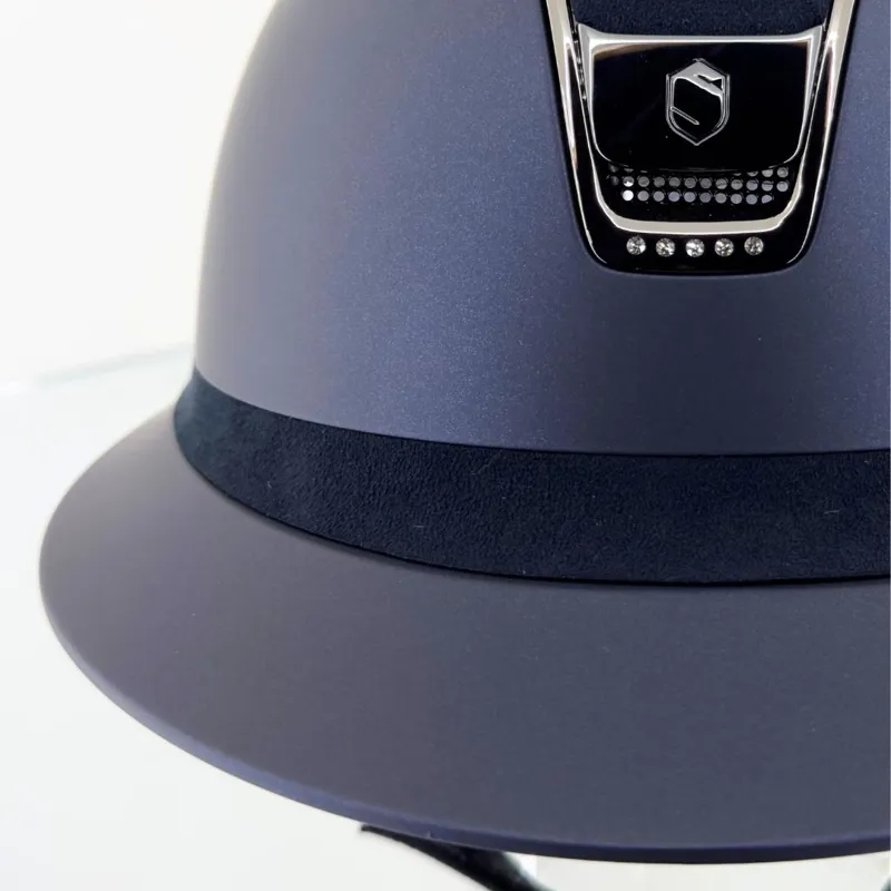 Samshield Miss 2.0 Matt Blue with Alcantara Blue and 5 Swarovski Crystals-3
