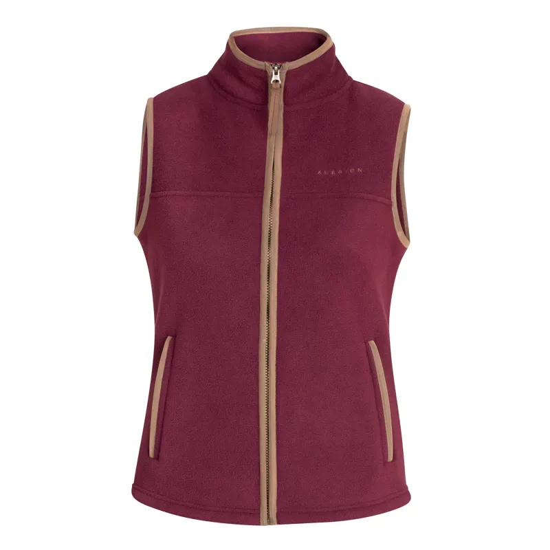 Aubrion Core Fleece Gilet Juniors in Maroon