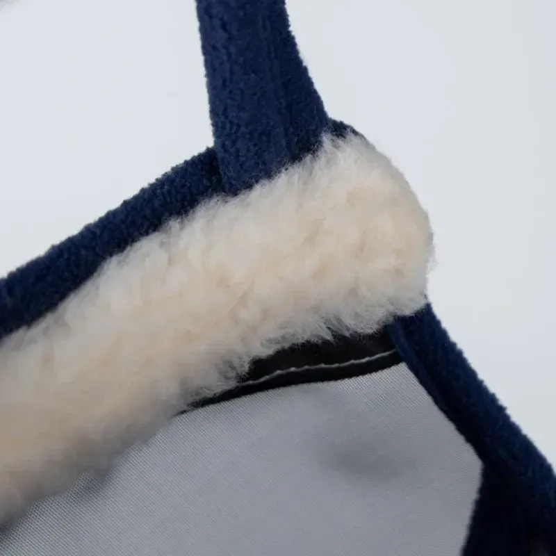 Shires FlyGuard Pro Fine Mesh Earless Fly Mask - Navy-3