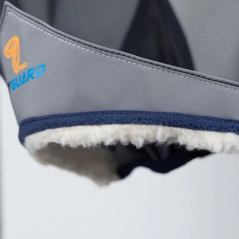 Shires FlyGuard Pro Fine Mesh Earless Fly Mask - Navy-4