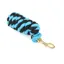 Shires Lead Rope with Trigger Clip in Black/Turquoise