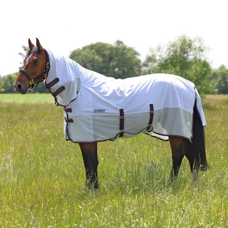 Shires Tempest Original Fly Mesh Combo Rug - White