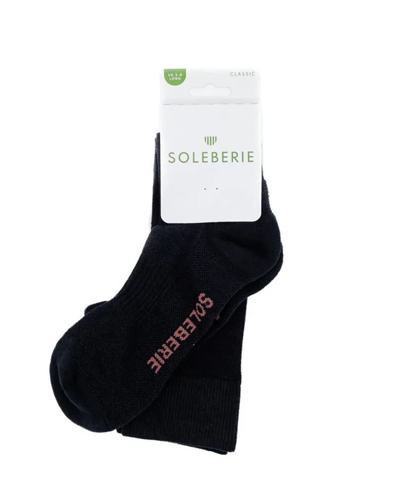 Soleberie Classic Long Socks Ladies in Black-3