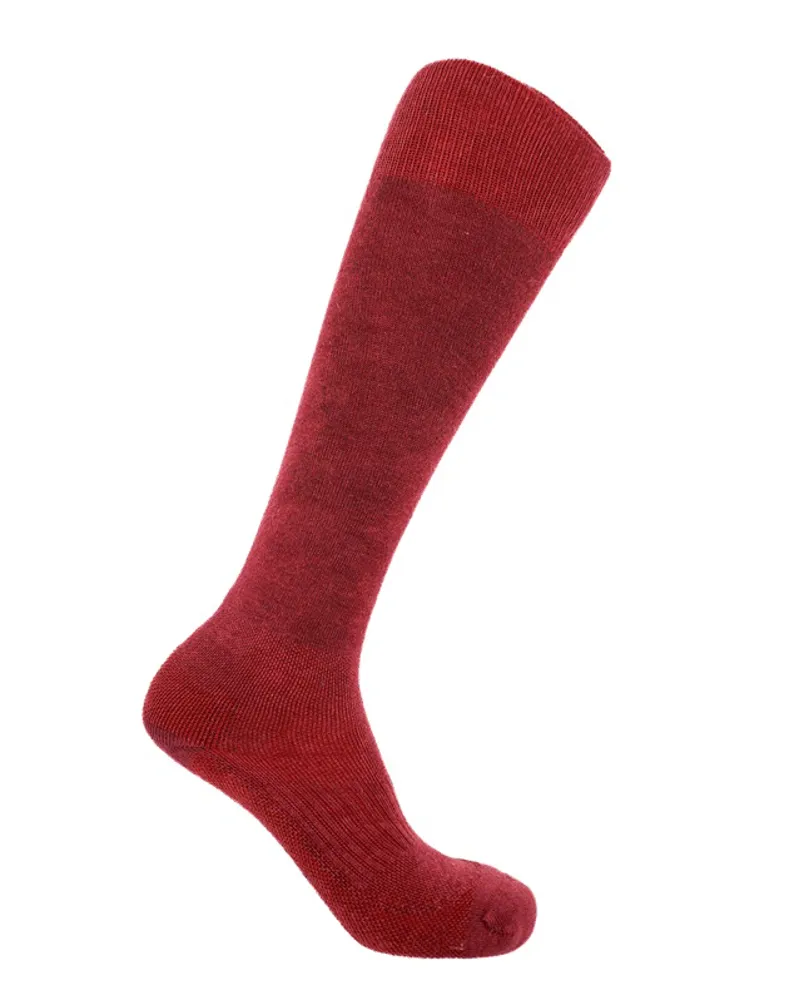 Soleberie Classic Long Socks Ladies in Burgundy
