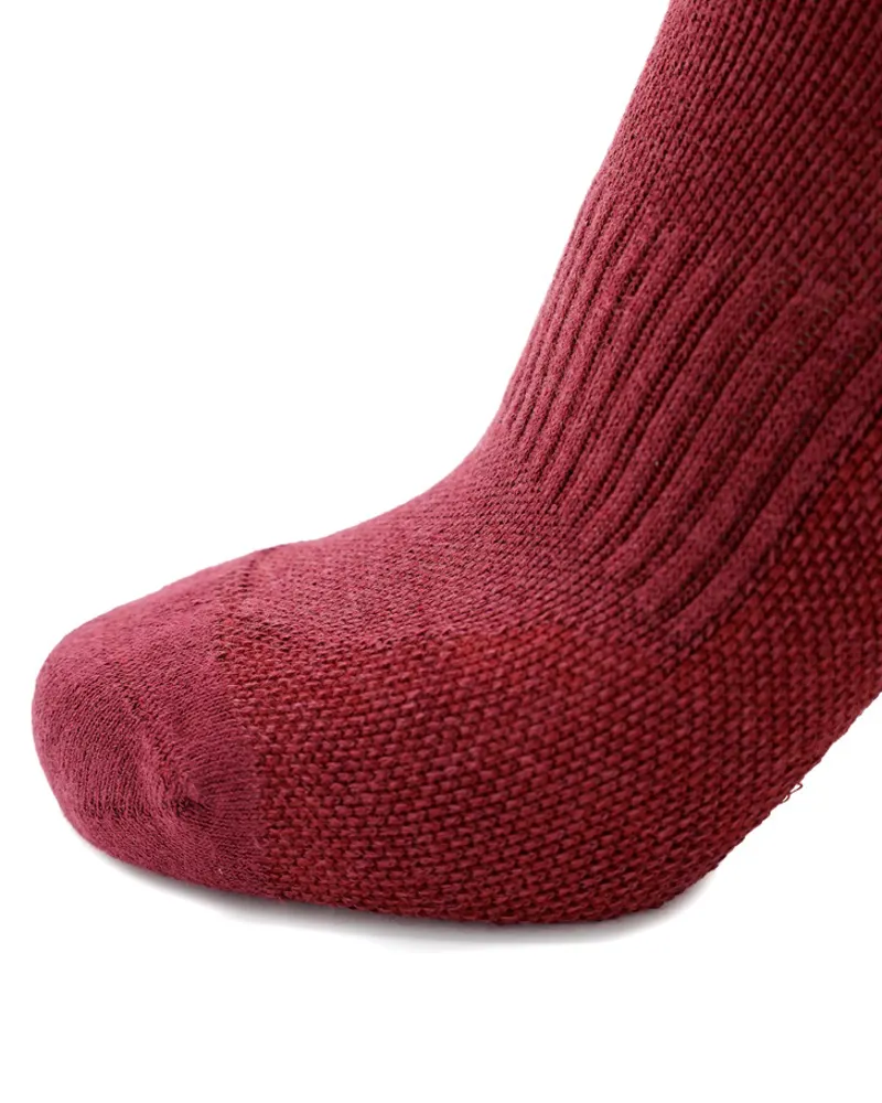 Soleberie Classic Long Socks Ladies in Burgundy-6