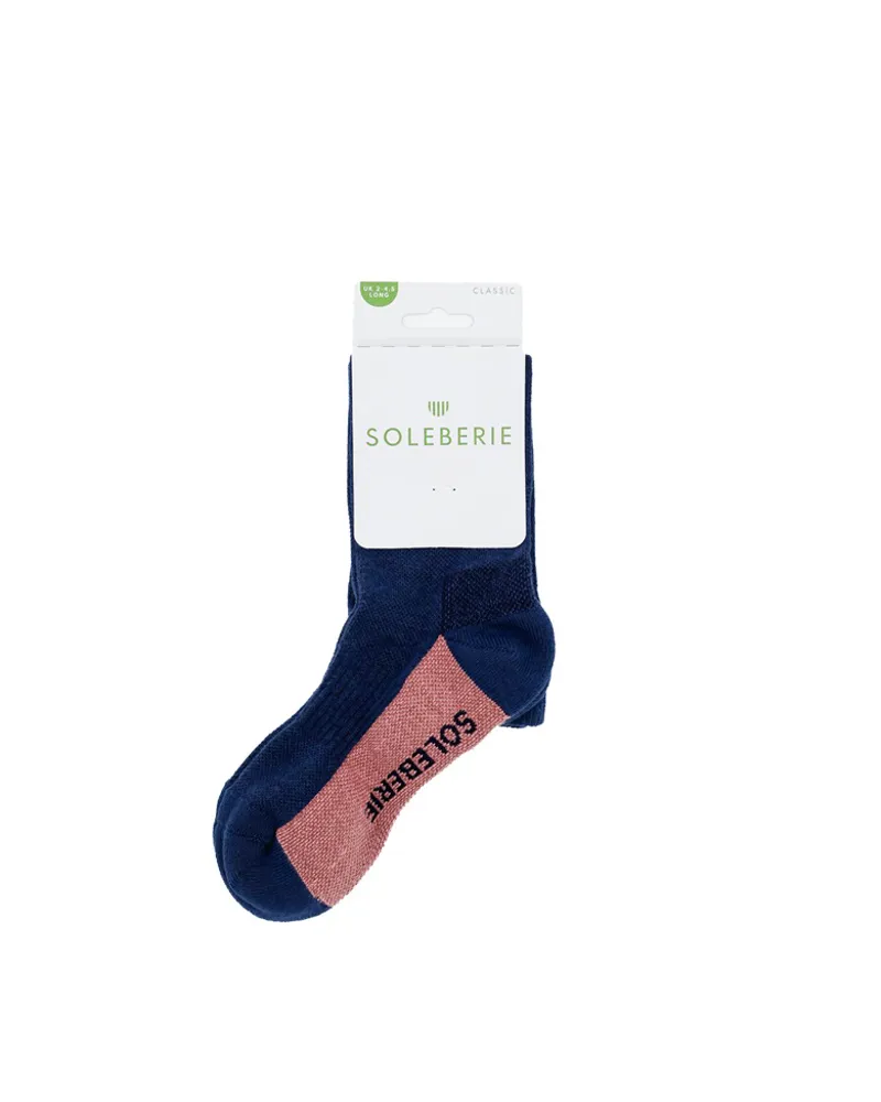 Soleberie Classic Long Socks Ladies in Navy-5