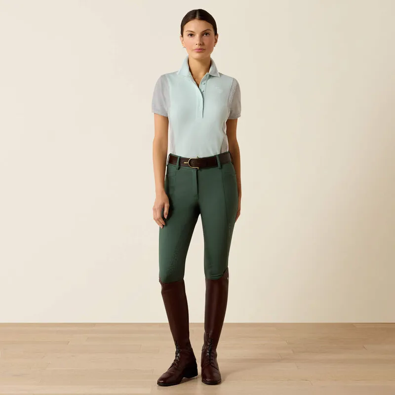 Ariat Taryn Polo Shirt Ladies in Starlight and Heather Grey-3