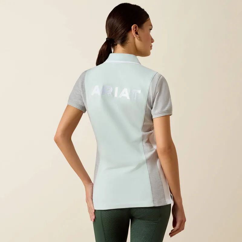 Ariat Taryn Polo Shirt Ladies in Starlight and Heather Grey-4