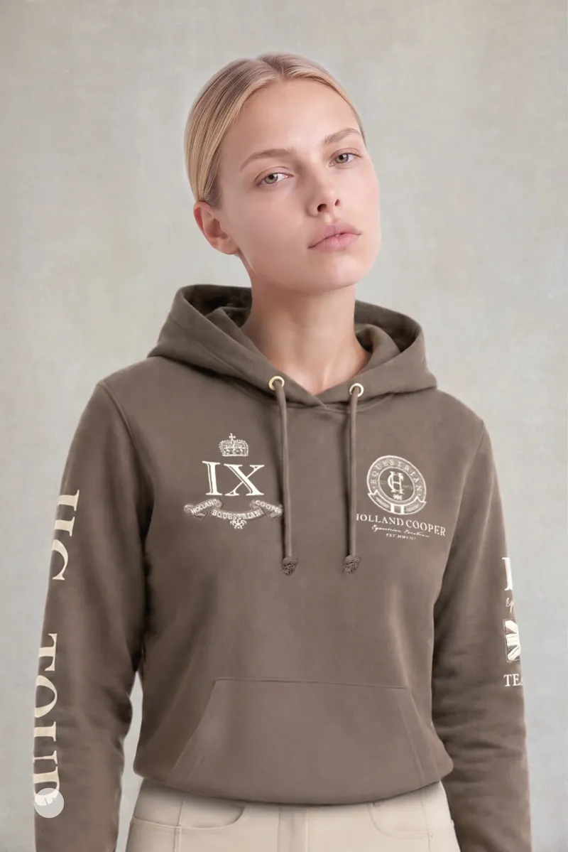 Holland Cooper Team Hoodie Ladies in Chestnut-7