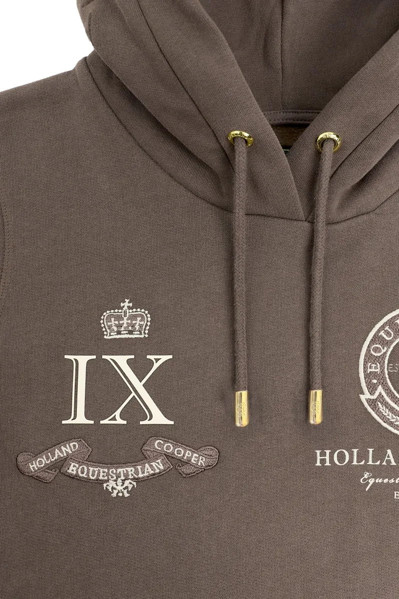 Holland Cooper Team Hoodie Ladies in Chestnut-5