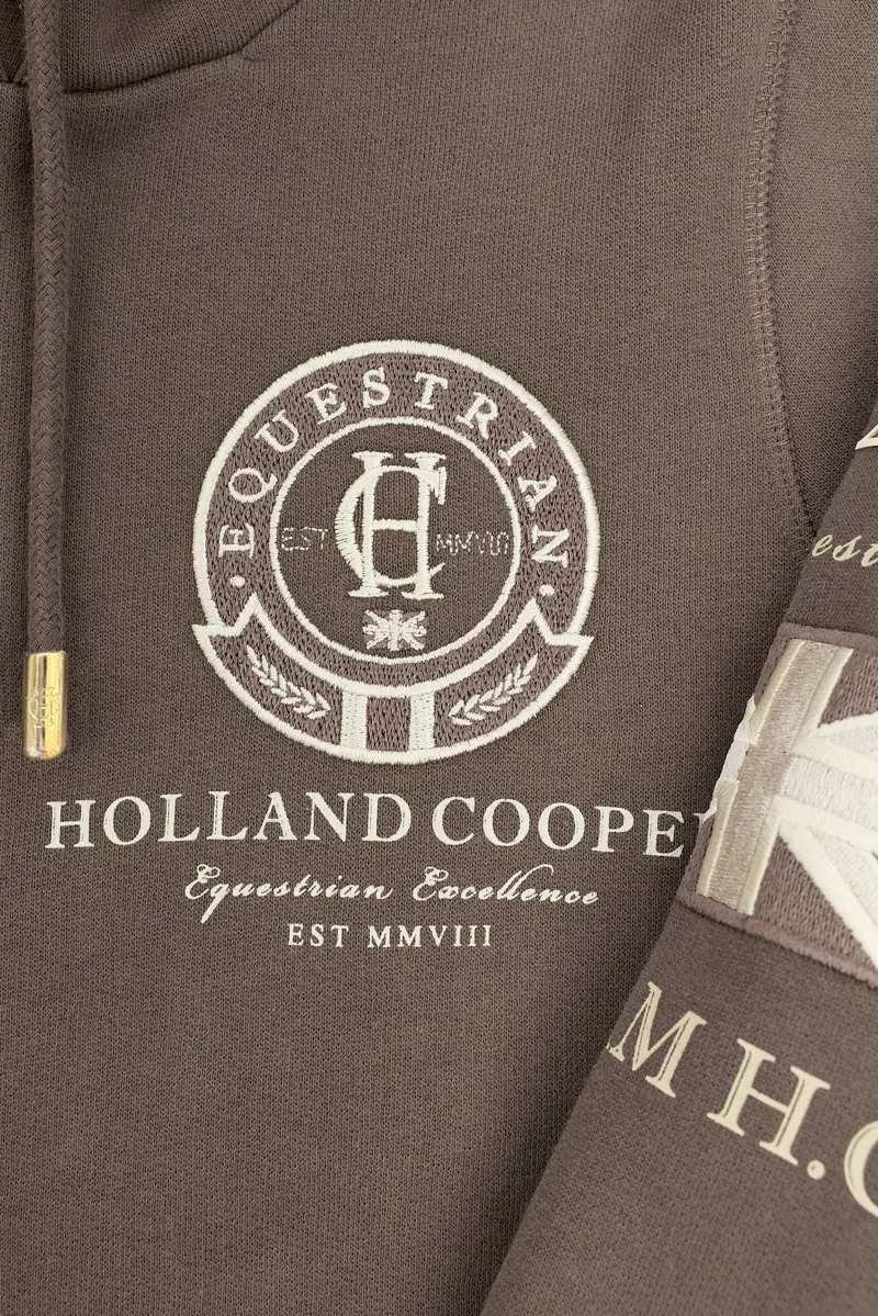 Holland Cooper Team Hoodie Ladies in Chestnut-4