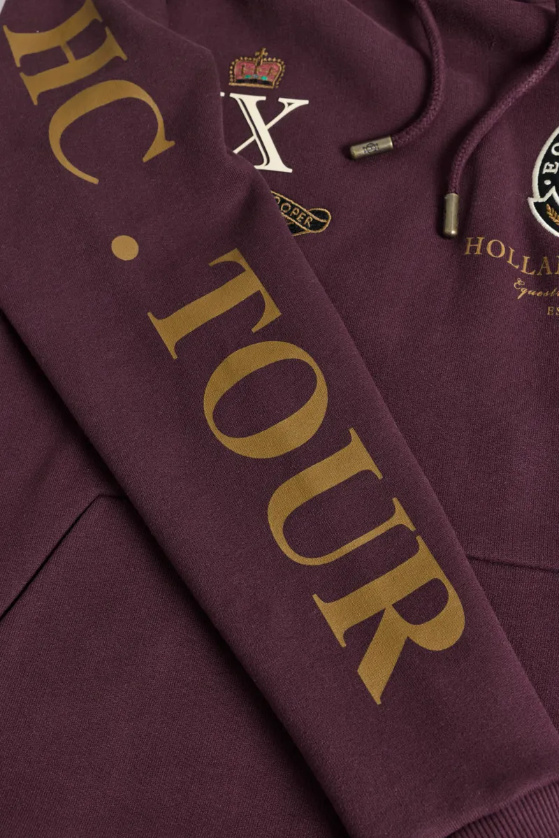 Holland Cooper Team Hoodie Ladies in Mulberry-6