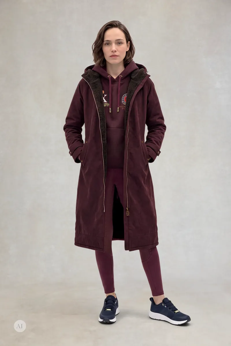 Holland Cooper Team Hoodie Ladies in Mulberry-7