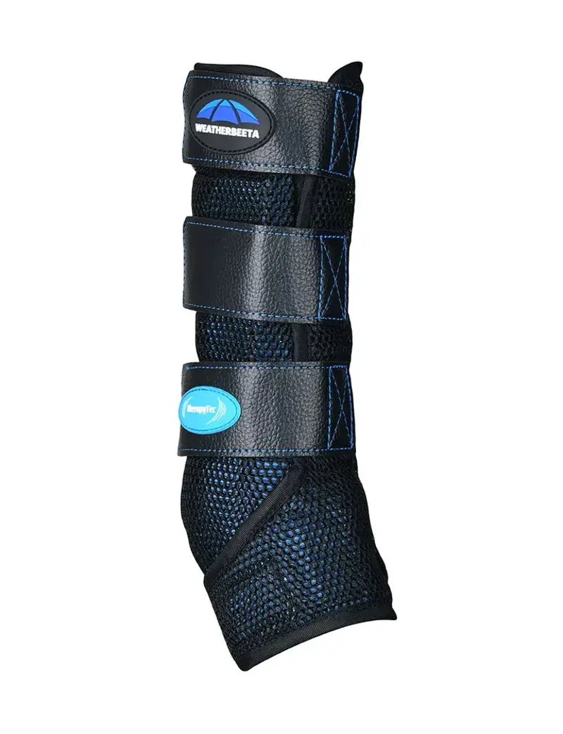 Weatherbeeta Therapy-Tec Cold Water Boots in Black and Blue