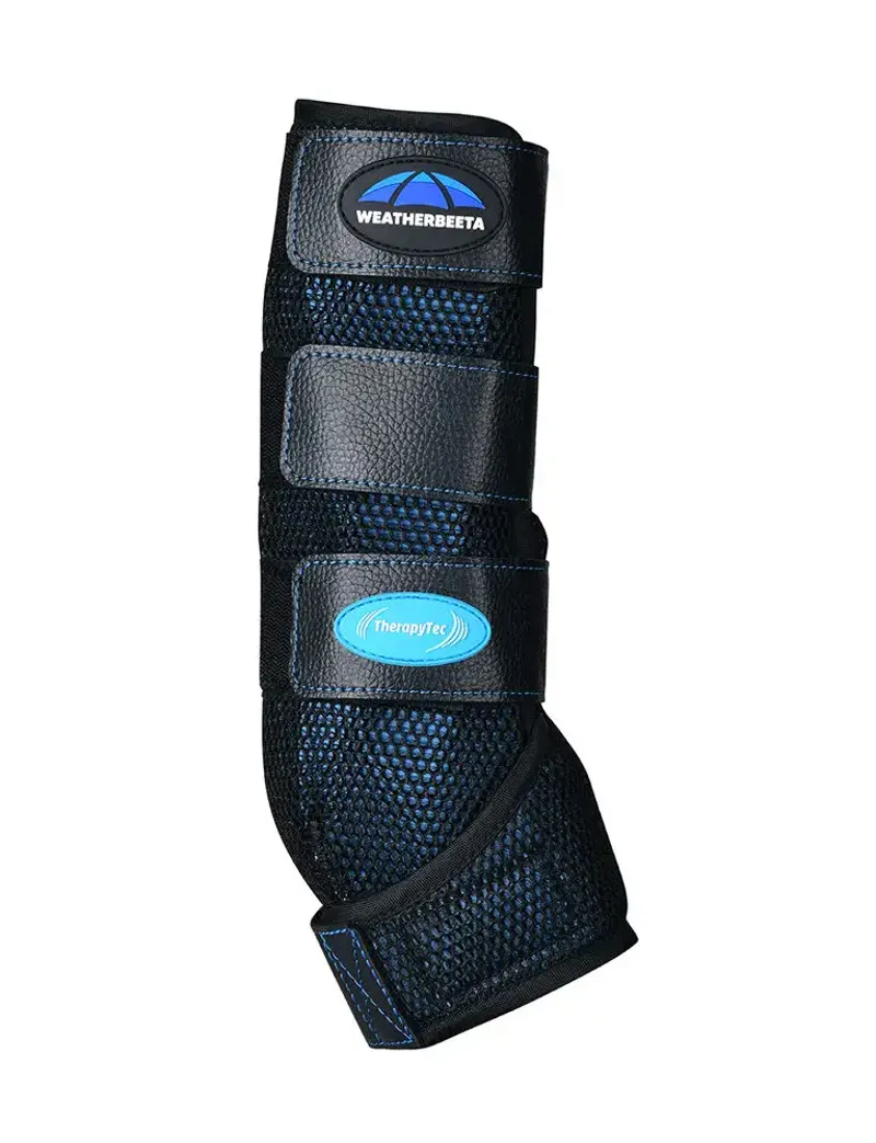 Weatherbeeta Therapy-Tec Cold Water Boots in Black and Blue-3