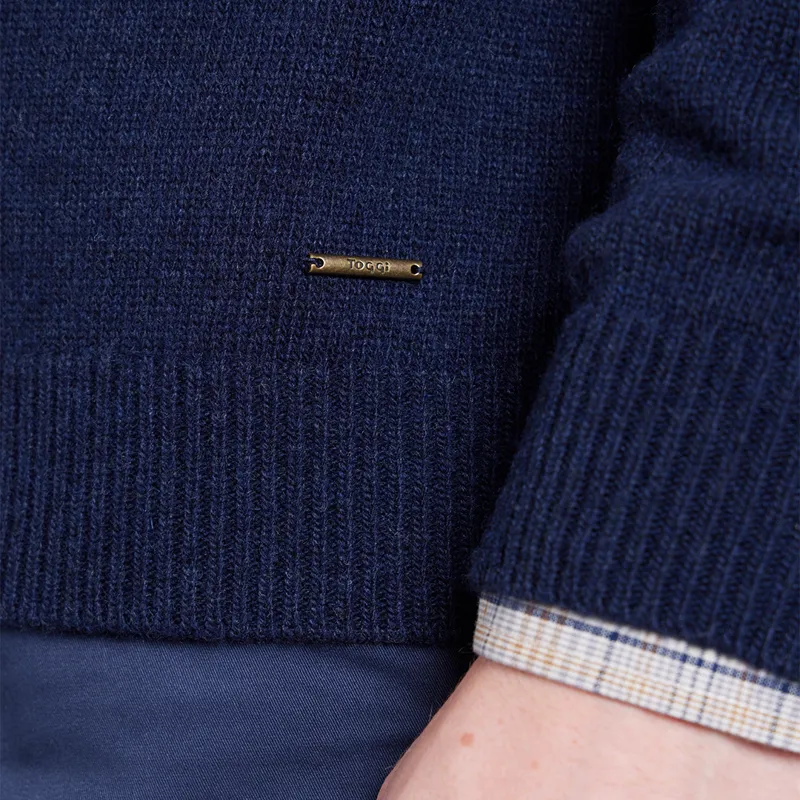 Toggi Blakeney Knitted Sweater Mens in Midnight Navy-2