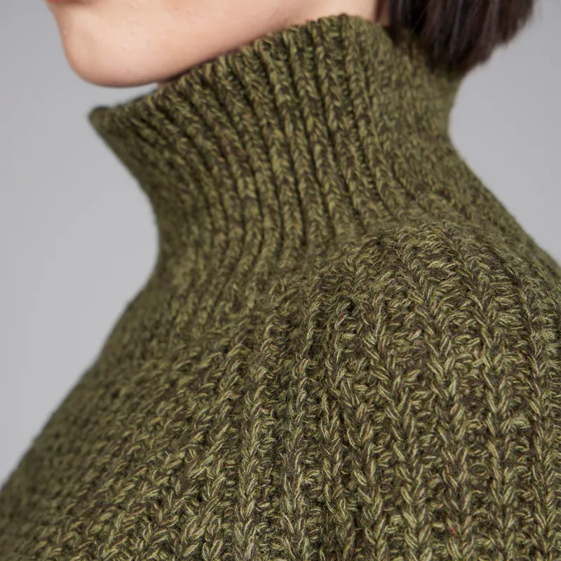 Toggi Ruislip Chunky Knit Sweater Ladies in Olive Green-4