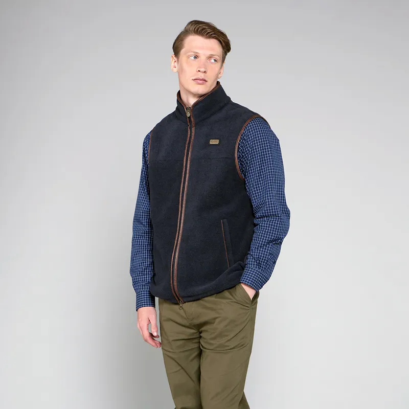 Toggi Tudor Fleece Gilet Mens in Midnight Navy