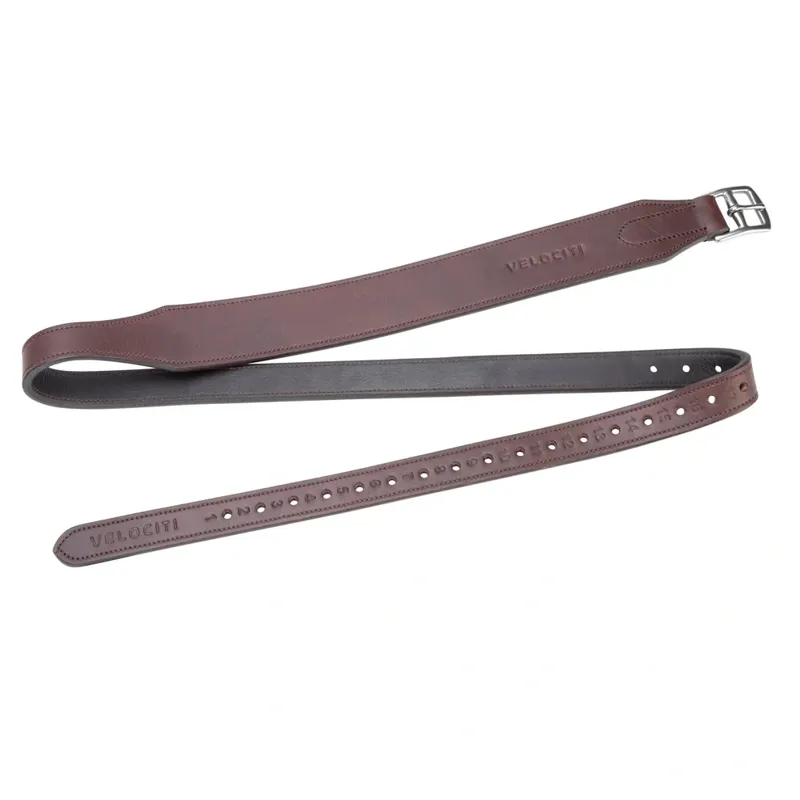 Velociti RAPIDA Wide Stirrup Leathers in Havana