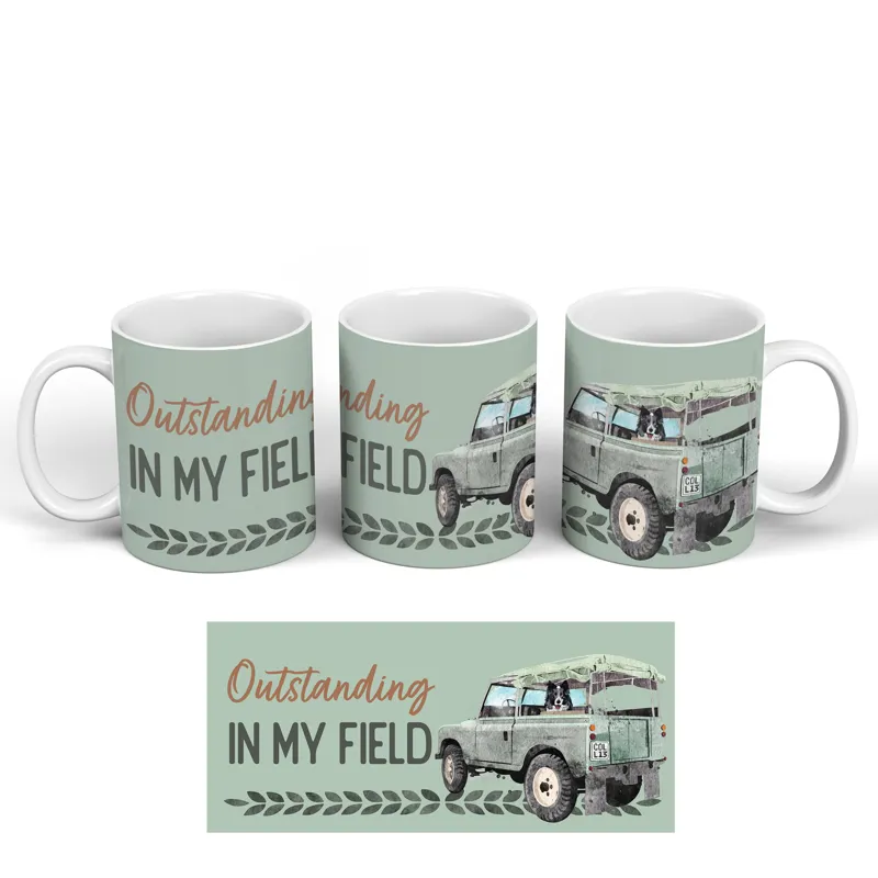 Vivid Squid Outstanding in My Field Mug