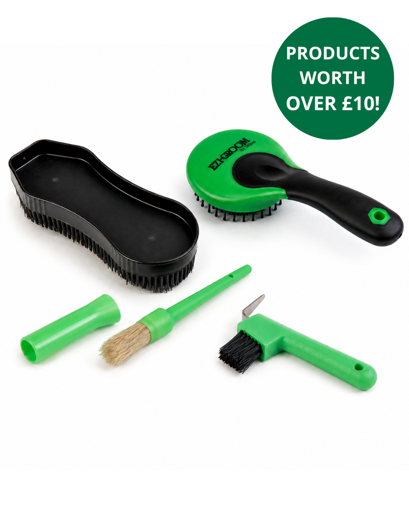 Shires Grooming Bundle in Lime Green