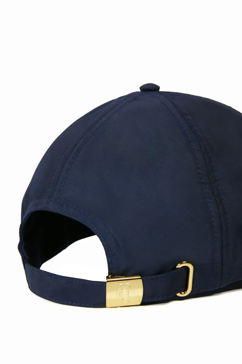 Holland Cooper Burghley Equestrian Cap in Ink Navy Monogram-6