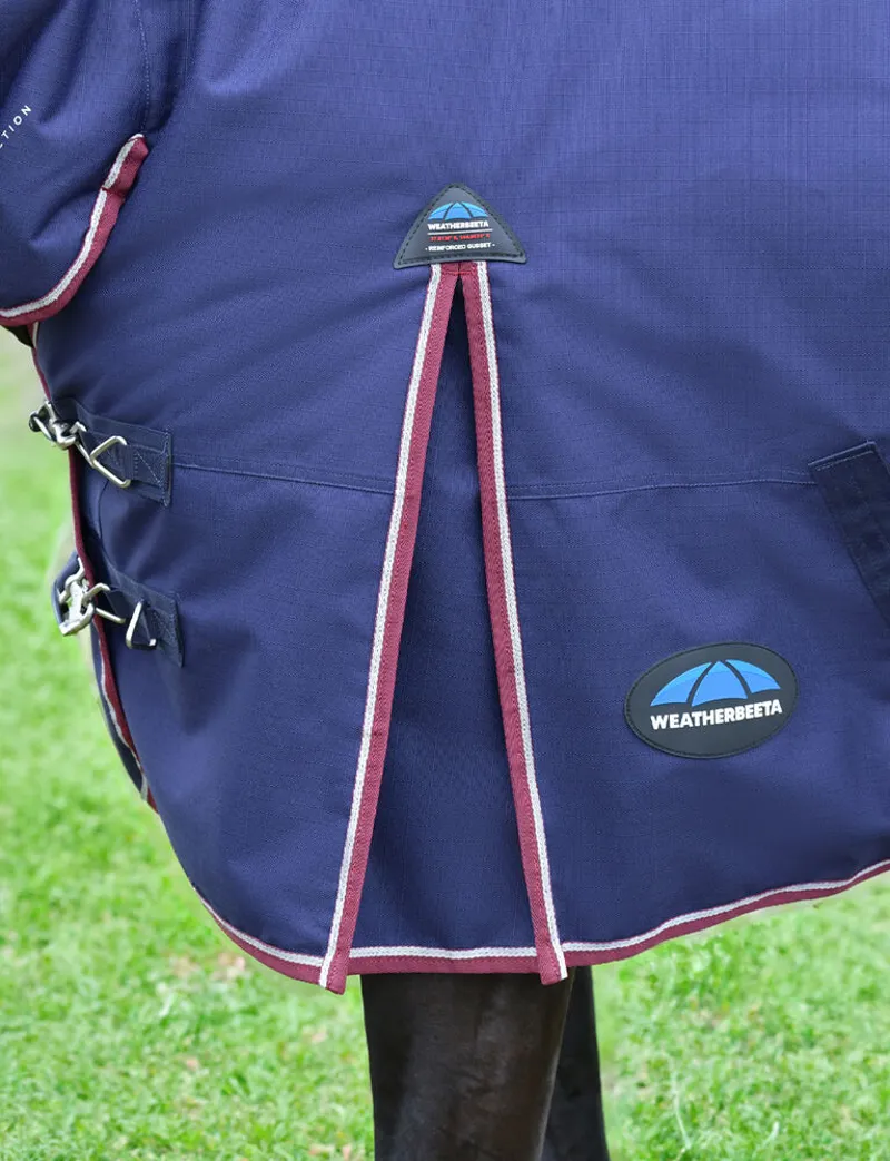 Weatherbeeta Comfitec Essential Combo 360g Turnout Rug in Navy and Burgundy-2