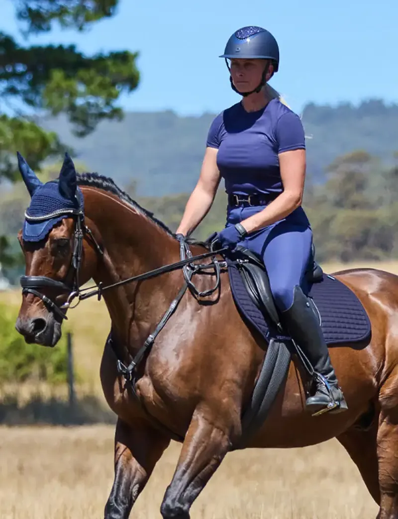 Weatherbeeta Prime Air-Tec All Purpose Saddle Pad in Navy-3
