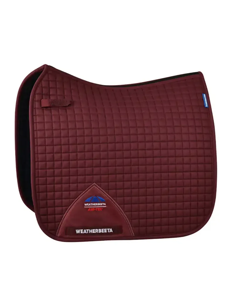 Weatherbeeta Prime Air-Tec Dressage Saddle Pad in Burgundy