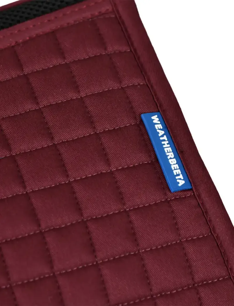 Weatherbeeta Prime Air-Tec Dressage Saddle Pad in Burgundy-1