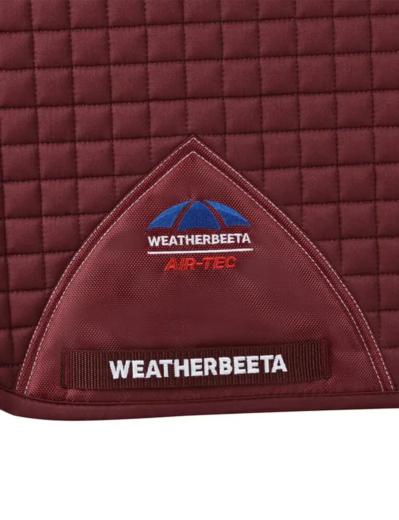 Weatherbeeta Prime Air-Tec Dressage Saddle Pad in Burgundy-2