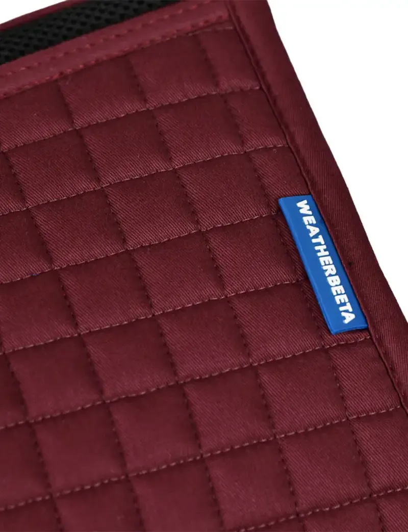 Weatherbeeta Prime Air-Tec Jump Shaped Saddle Pad in Burgundy-1
