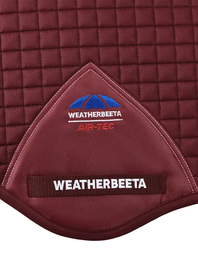 Weatherbeeta Prime Air-Tec Jump Shaped Saddle Pad in Burgundy-3