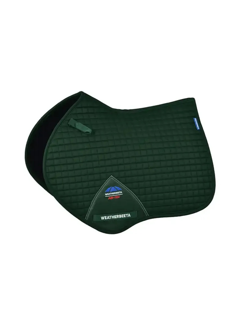 Weatherbeeta Prime Air-Tec Jump Shaped Saddle Pad in Forest Green