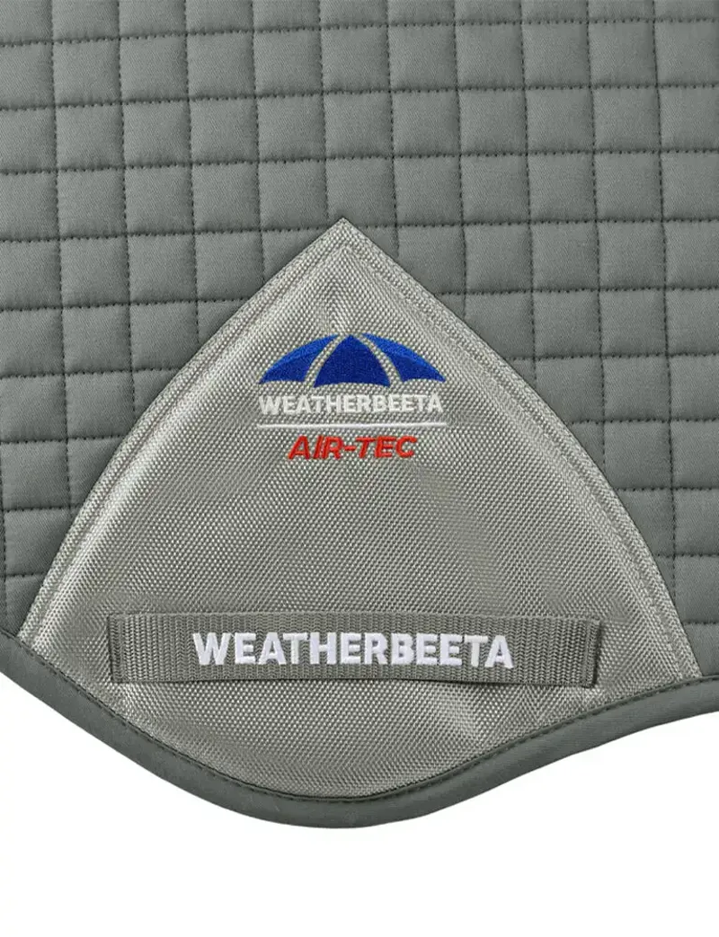 Weatherbeeta Prime Air-Tec Jump Shaped Saddle Pad in Grey-1