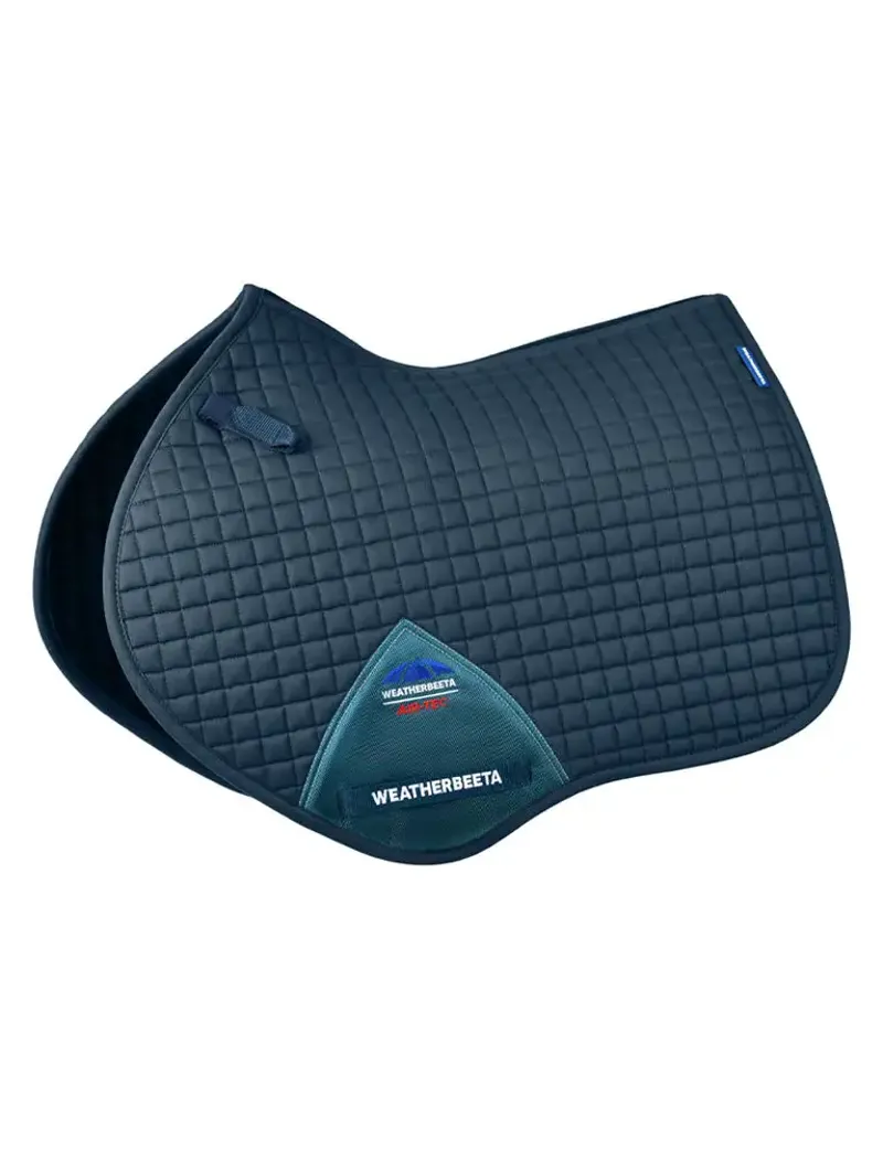 Weatherbeeta Prime Air-Tec Jump Shaped Saddle Pad in Midnight Teal