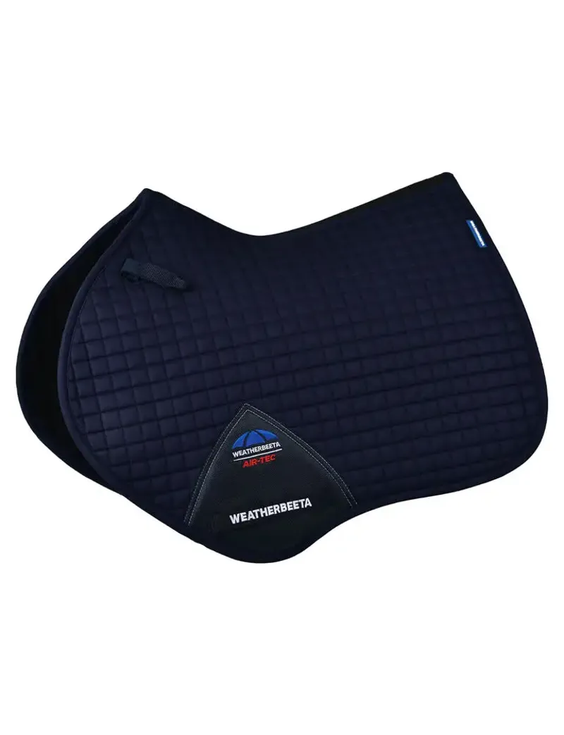 Weatherbeeta Prime Air-Tec Jump Shaped Saddle Pad in Navy