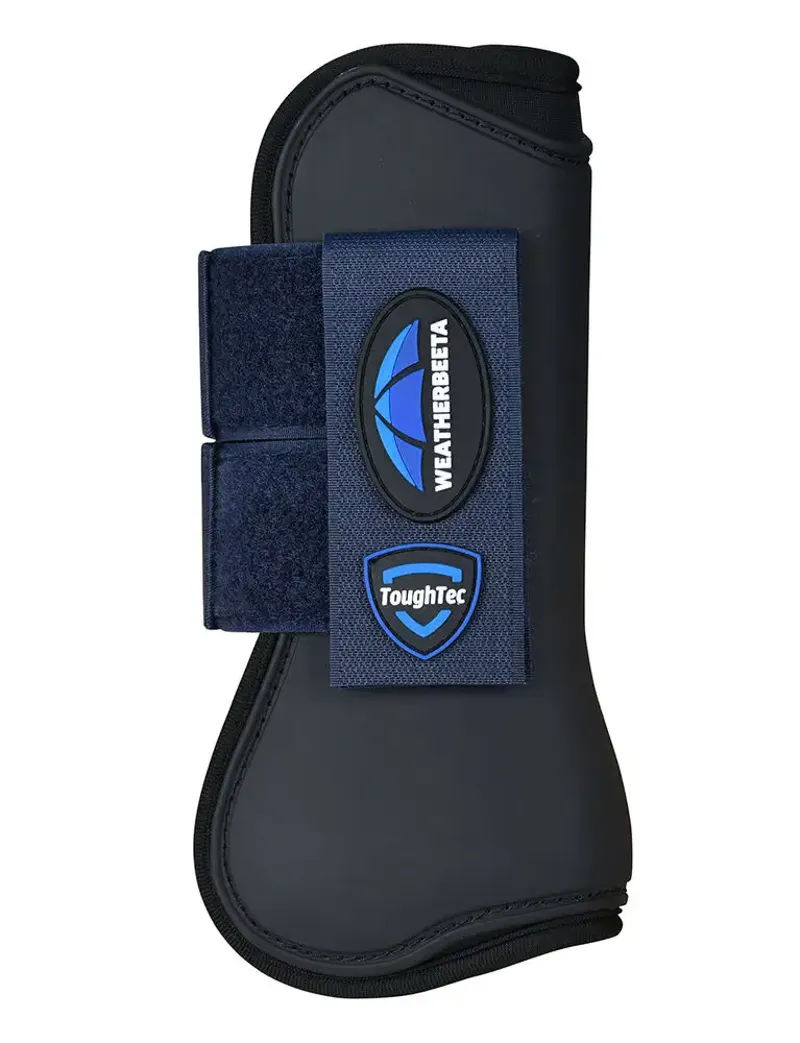Weatherbeeta Tough-Tec Prime Open Front Boots in Black and Navy