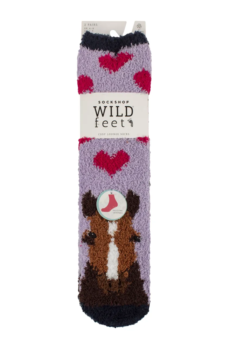 Wildfeet Horse Fluffy Hanging Socks Juniors